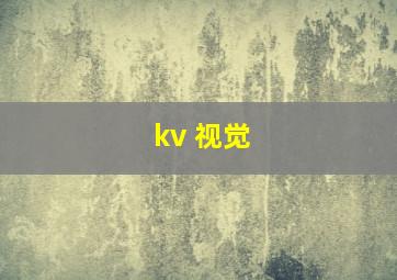 kv 视觉